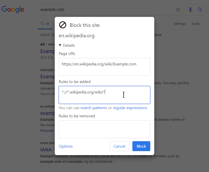 rule editor