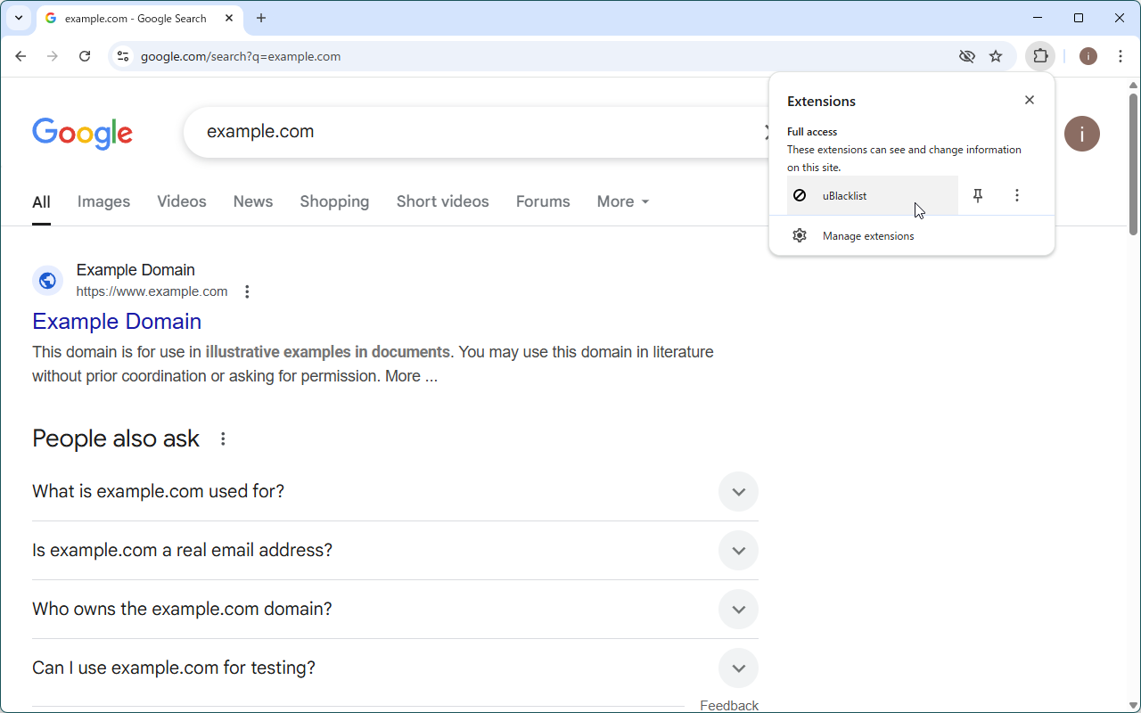Verstecktes Symbolleisten-Symbol